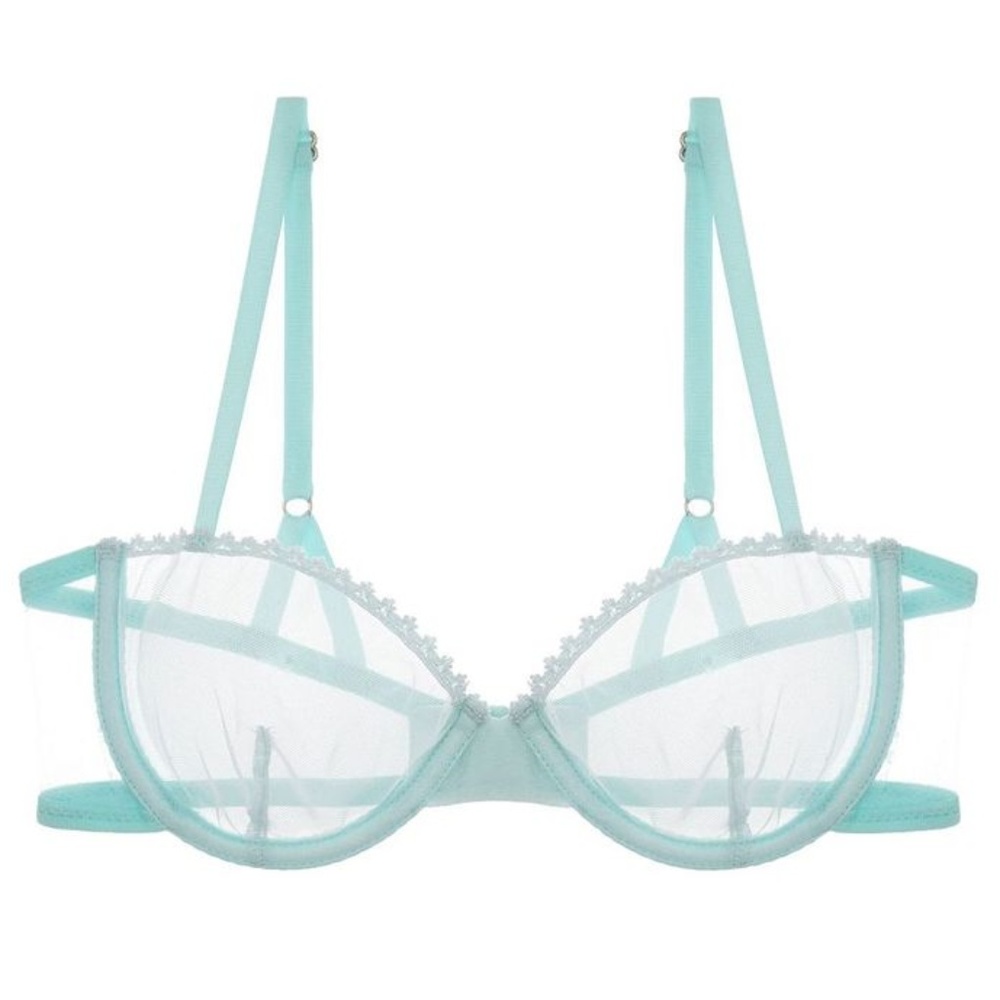 NWT Taryn Winters Kharis Sheer Demi Bra (32B)